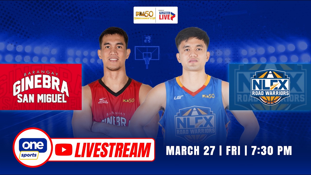 LIVE: BRGY. GINEBRA vs NLEX | PBA 50 COMMISSIONER&rsquo;S CUP | MARCH 27, 2026