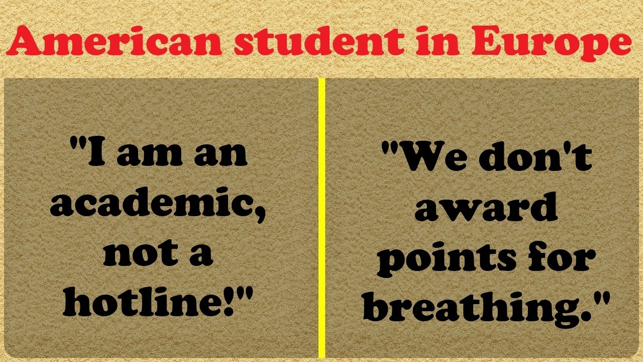 American student culture shock in Europe