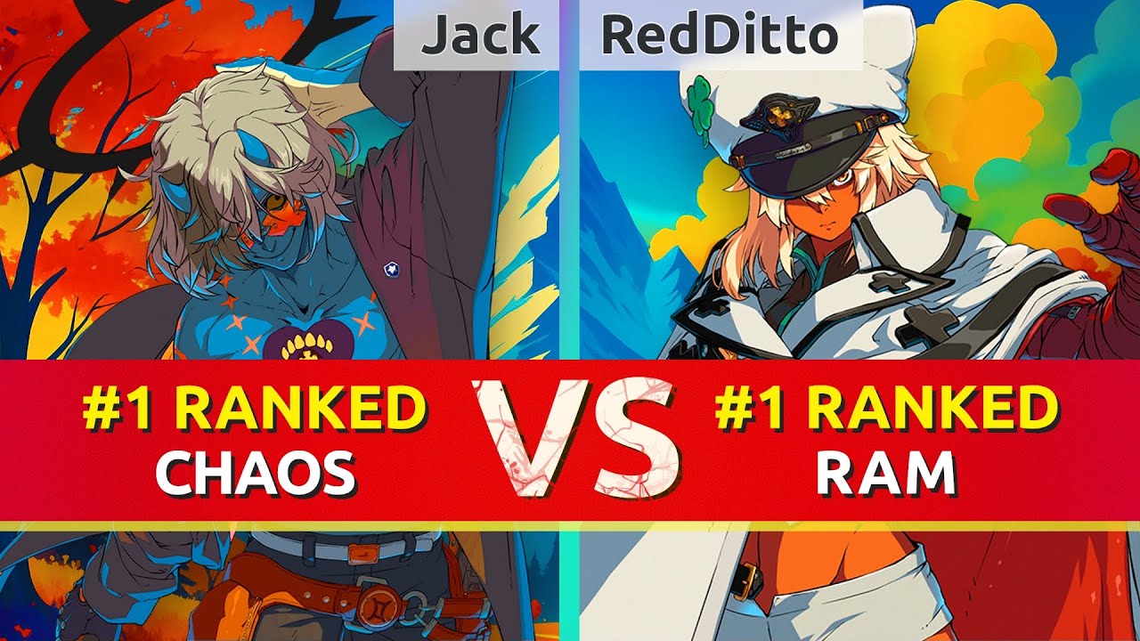 GGST ▰ Jack (#1 Ranked Happy Chaos) vs RedDitto (#1 Ranked Ramlethal). High Level Gameplay
