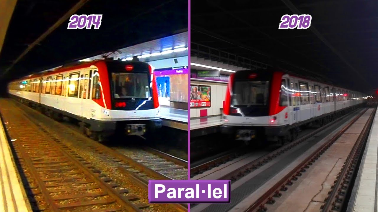 Станция Paral·lel L2 : тогда и сейчас ( 2014 - 2018 ) Барселонский метрополитен