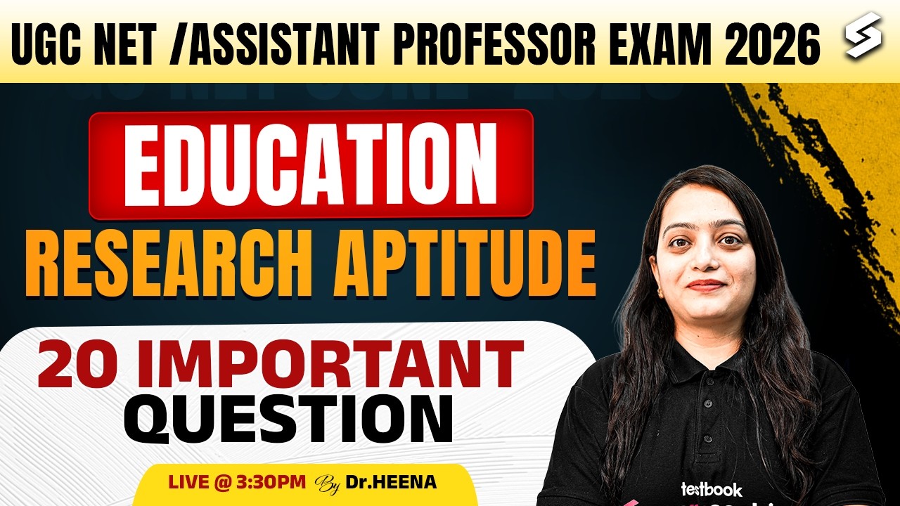 UGC NET/Assistant Professor Education Paper 2 |Research Aptitude UGC NET Education Question By Heena