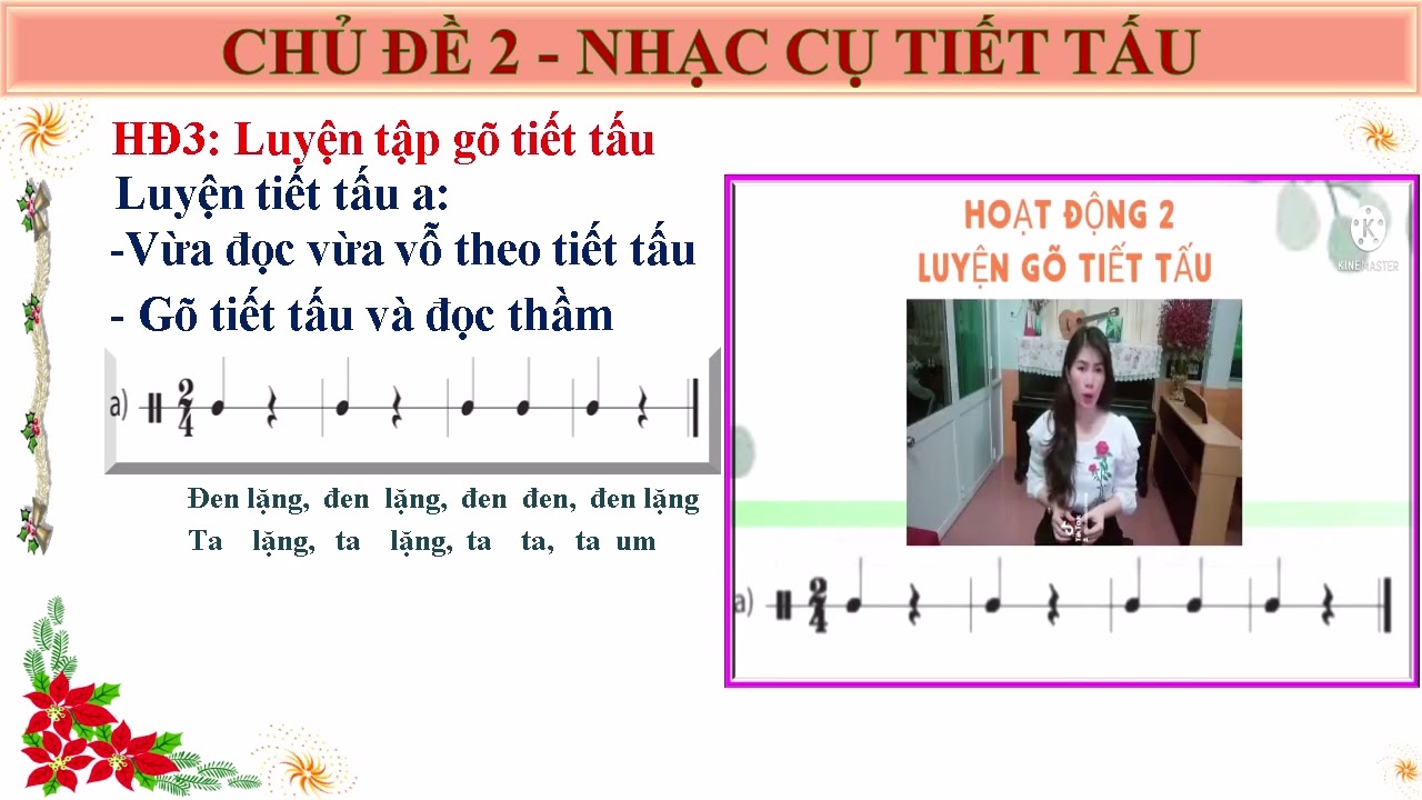 Khối 6 Môn Âm nhạc Tiết 2 Ôn hát và NCTT bài TH số 2