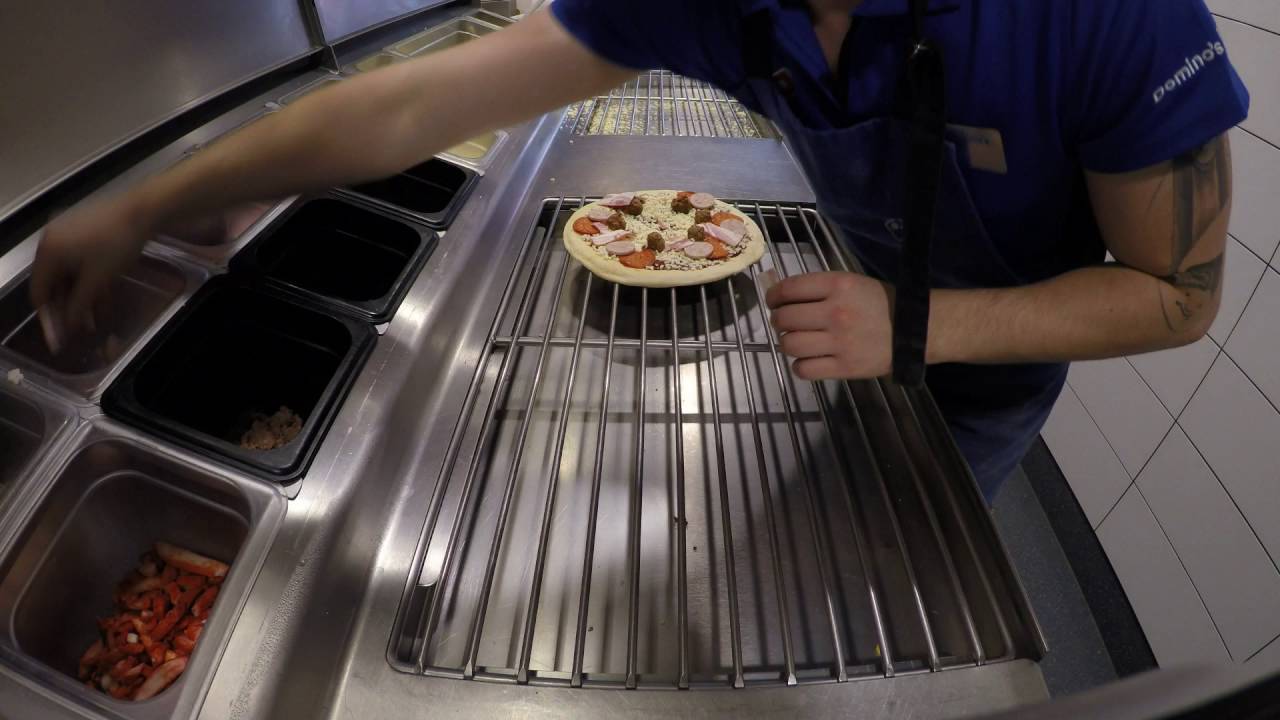 A shift at Dominos Pizza