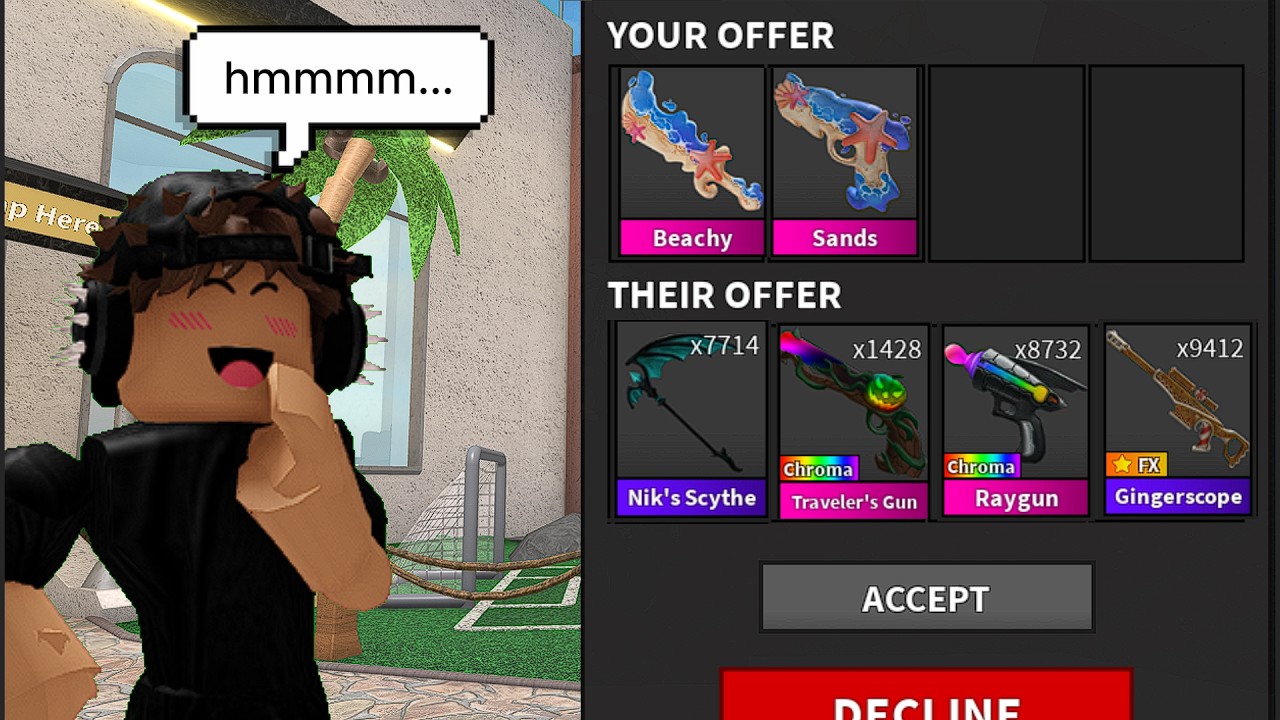 What do people offer for the new beach set? (MM2)