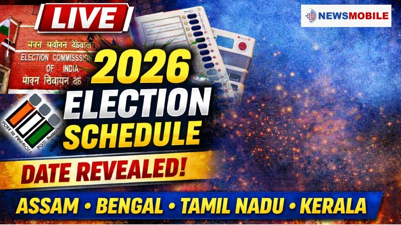 LIVE: India’s 2026 Assembly Election Dates Out | Bengal, Tamil Nadu, Kerala, Assam Poll Timeline