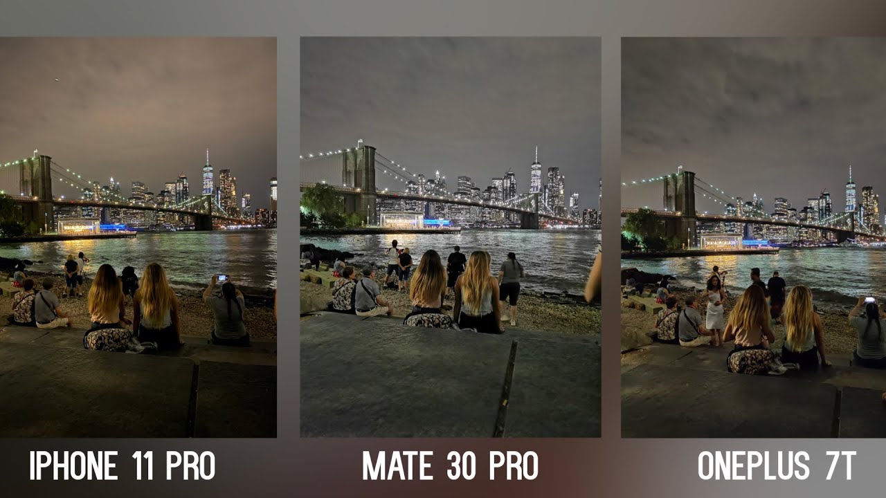 Huawei Mate 30 Pro vs iPhone 11 Pro vs OnePlus 7T Camera NIGHT MODE Comparison Test