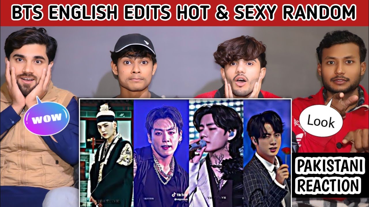 Bts Hot & Sexy English Mix Edits Random - Pakistani Reaction - Usman Rajpoot