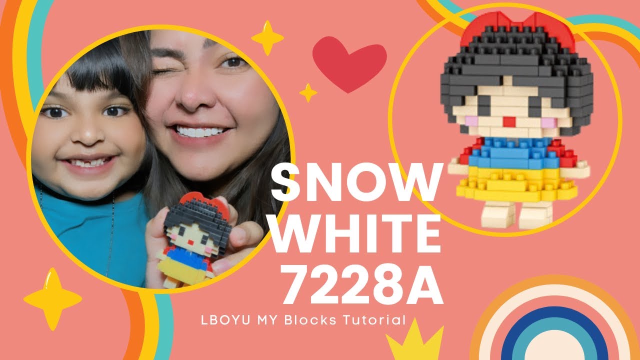 BUILD LEGO PRINCESS SNOW WHITE 7228A MY BLOCKS LBOYU TUTORIAL