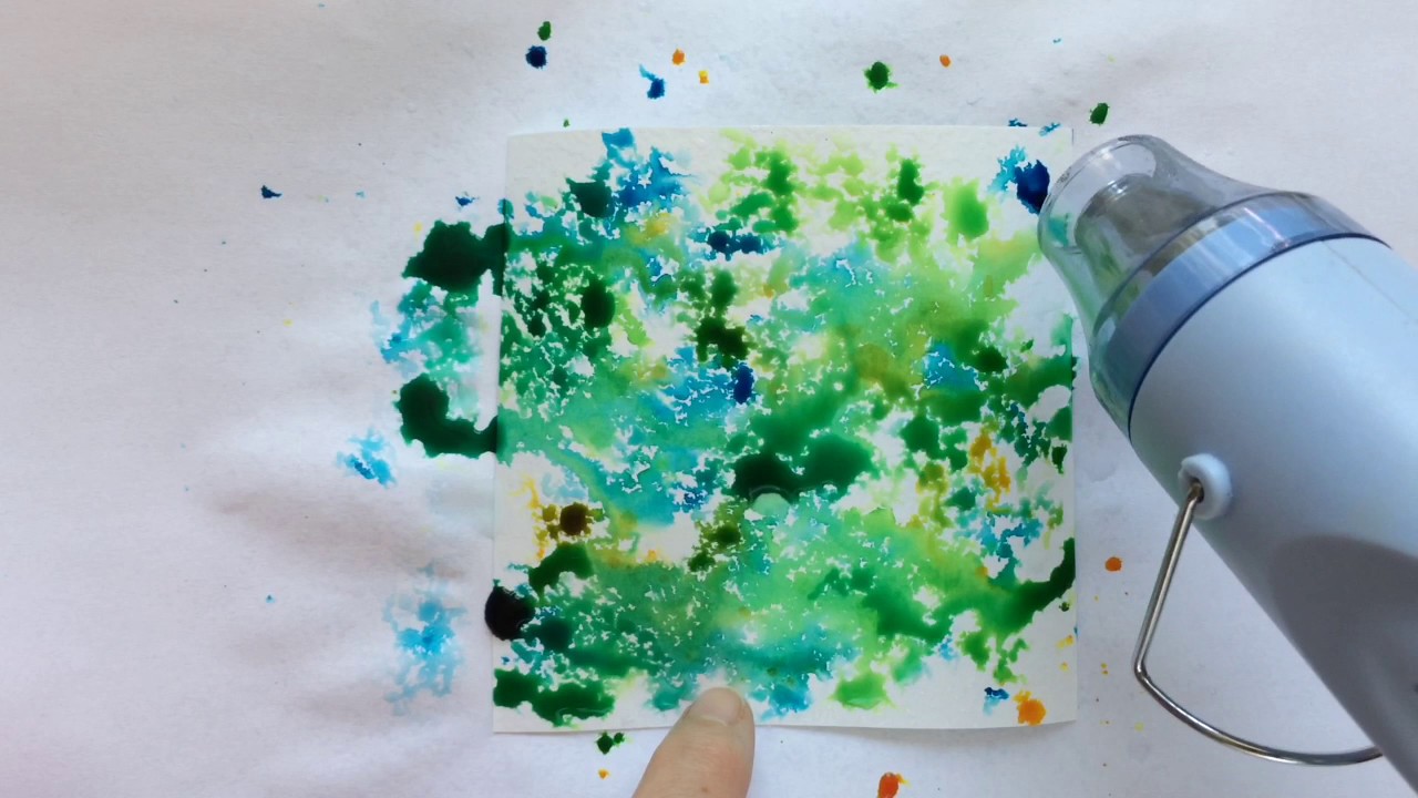 Cosmic Shimmer ink spray technique 4