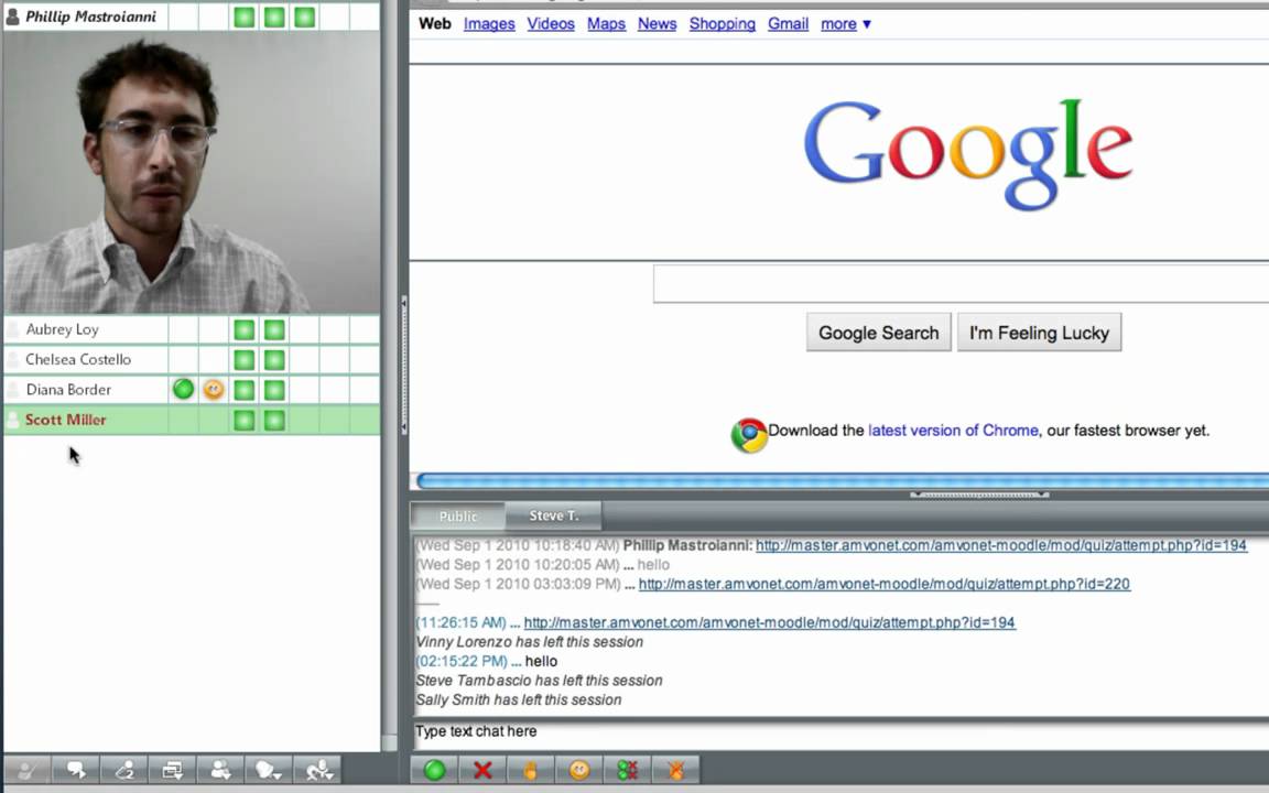 Cobrowsing in an AMVONET Room