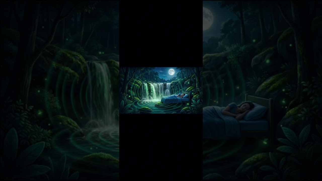 Night Forest Sounds 🌲 Crickets & Wind for Deep Sleep