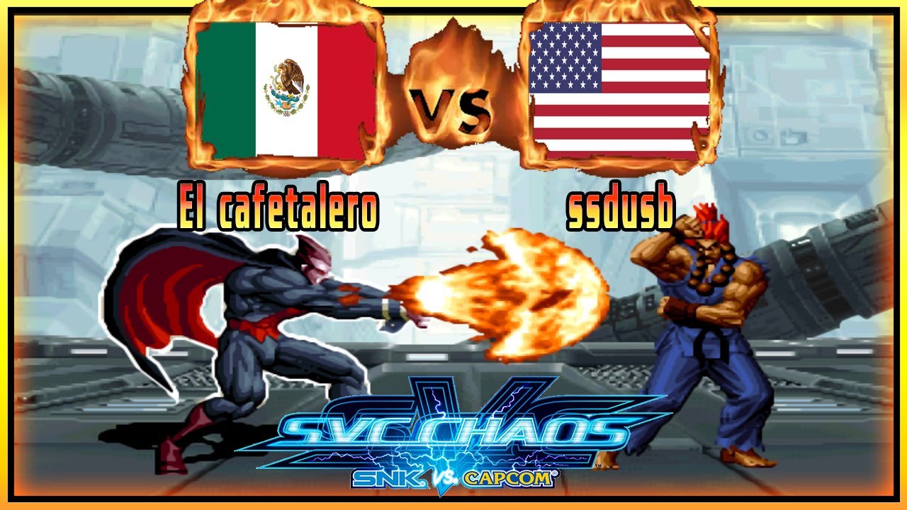 SVC Chaos: SNK VS Capcom Plus - El cafetalero (MEX) VS (USA) ssdusb [svcplus] [Fightcade] [FT5]