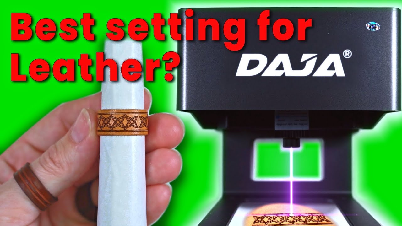 #276 DAJA DJ6 Laser Engraver Best Settings for Leather / DIY Rings / Handmade Jewelry / Easy Craft