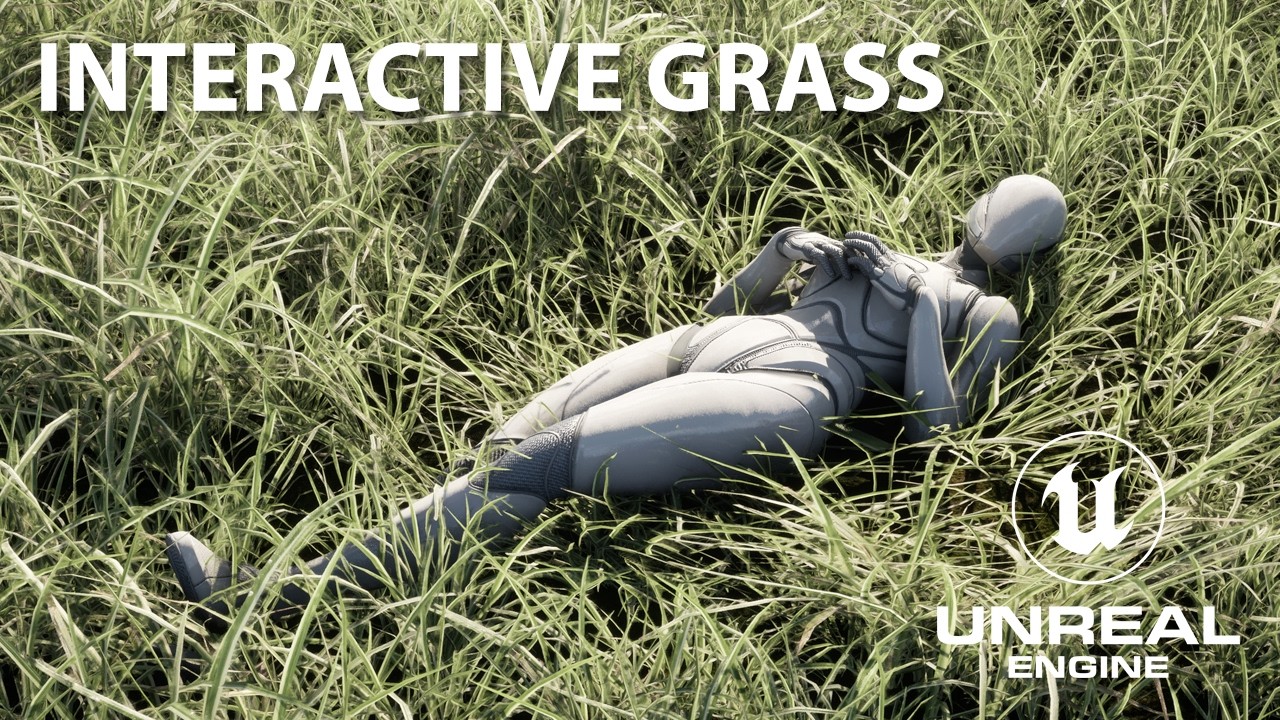Unreal Engine 5.7 - Interactive Grass (WPO) - Tutorial