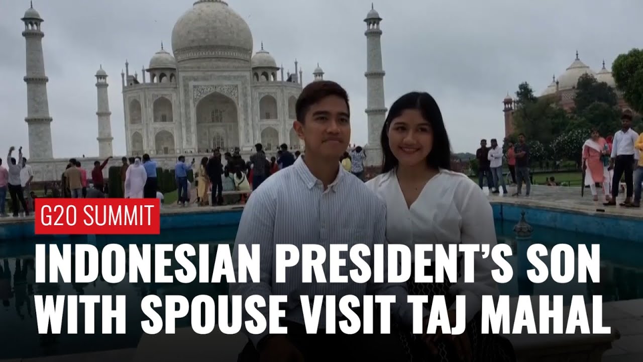 Indonesian President's Son With Spouse Visits Taj Mahal Amid G20 Summit
