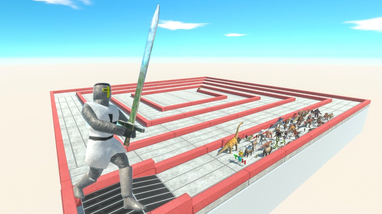 Escape From Teutonic Knight - Last Survivor - Animal Revolt Battle Simulator