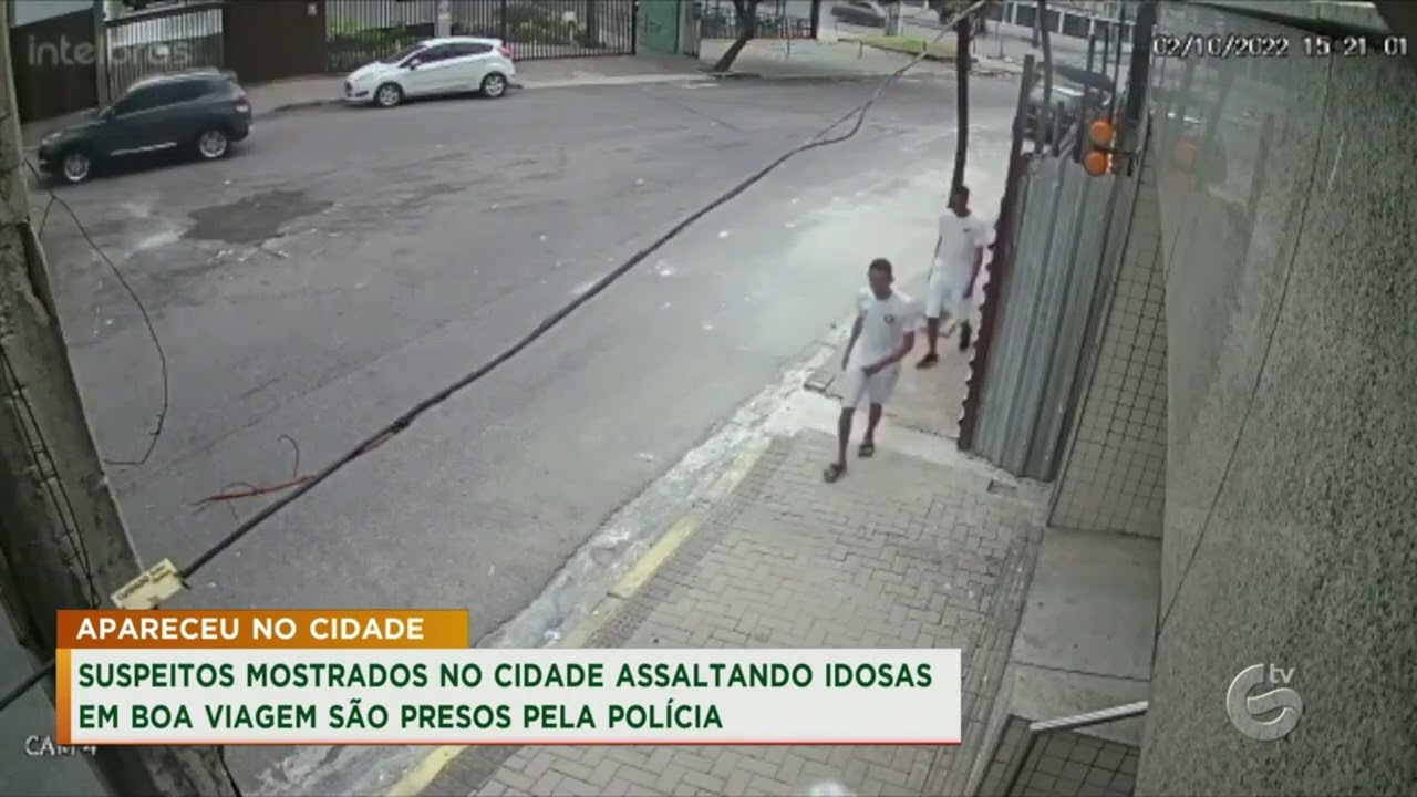 Suspeitos de assaltar duas idosas em Boa Viagem são presos