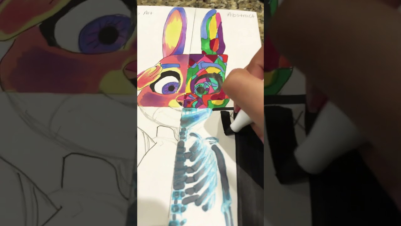 Part 3 of drawing Judy Hopps in 4 styles!!! #art #4styles #judyhopps #zootopia #ZoZosPlace