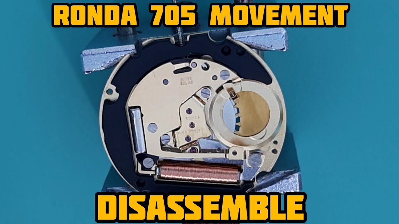 How To Service RONDA 705 Swiss Made Movement | Disassemble Tutorial | SolimBD | Watch Repair Channel