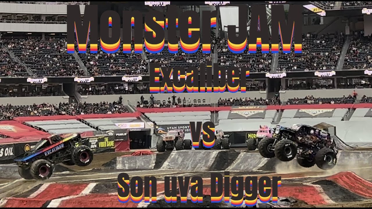Son uva Digger Monster Truck VS Excaliber Monster Truck #monstertruck #monsterjam #viralvideo