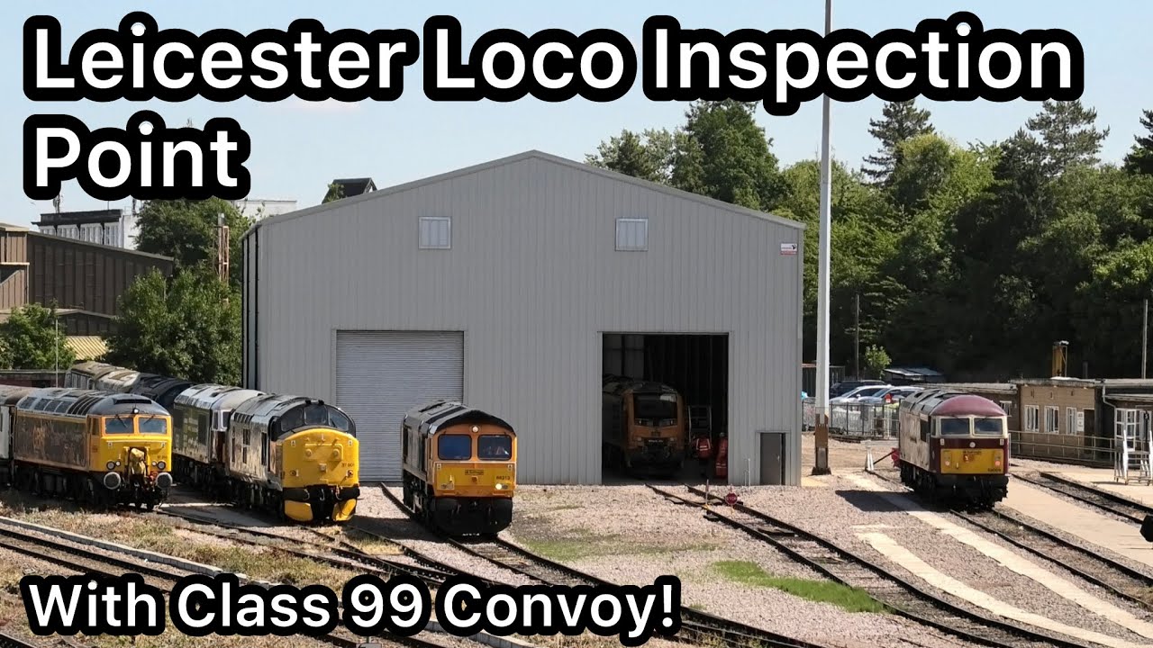 BIG Shunt at LEICESTER LIP to Create Class 99 CONVOY headed by 69009...!