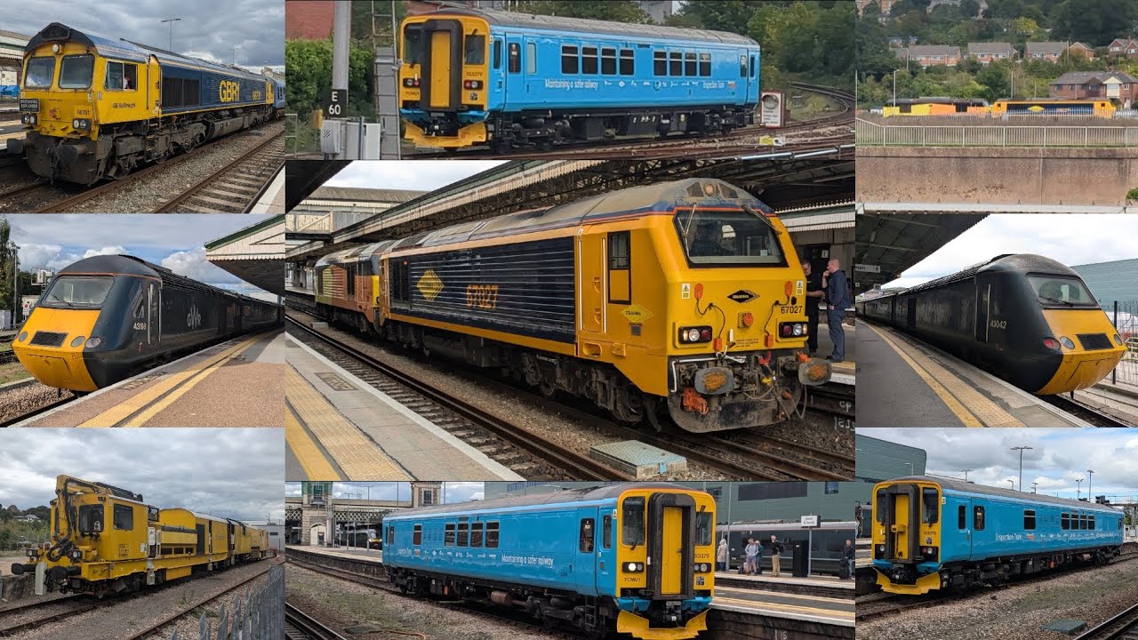 Trains at Exeter St Davids with plenty of amazing action!