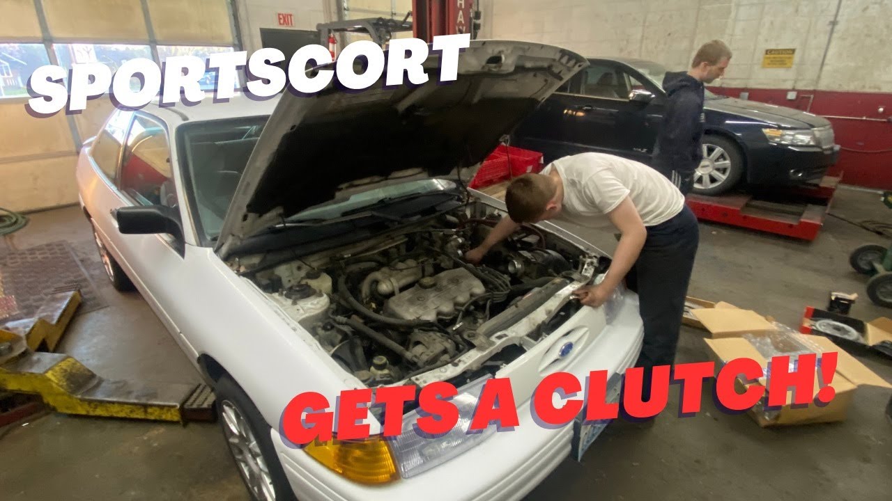 SPORTSCORT GETS A CLUTCH! 1993 FORD ESCORT LX CLUTCH REPLACEMENT.