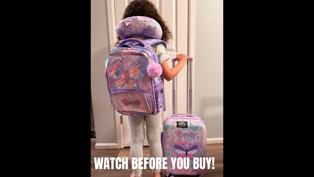 5 Piece Butterfly luggage set!