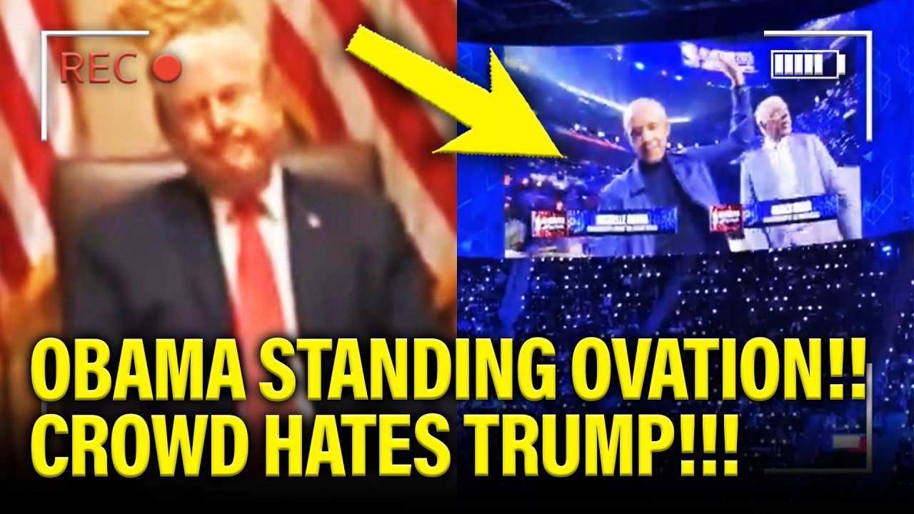 Trump LOSES IT as Obama GETS STANDING OVATION!!