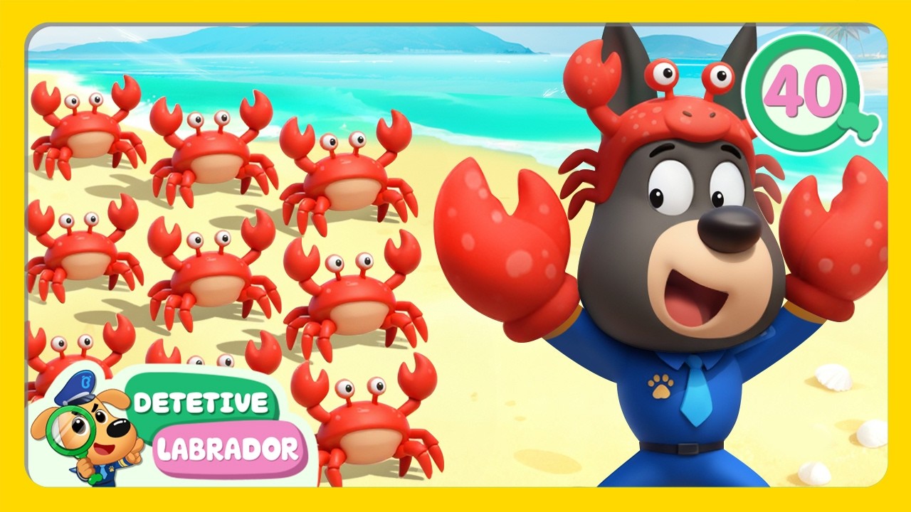 O Que Está Acontecendo com os Caranguejos? 🤔🦀 Aventura na Cidade das Águas ⛲ Detetive Labrador 🔍