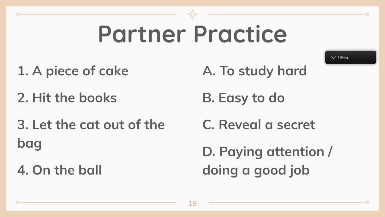 4th Grade - English Unit 8, Idioms - 6th Feb, 2026