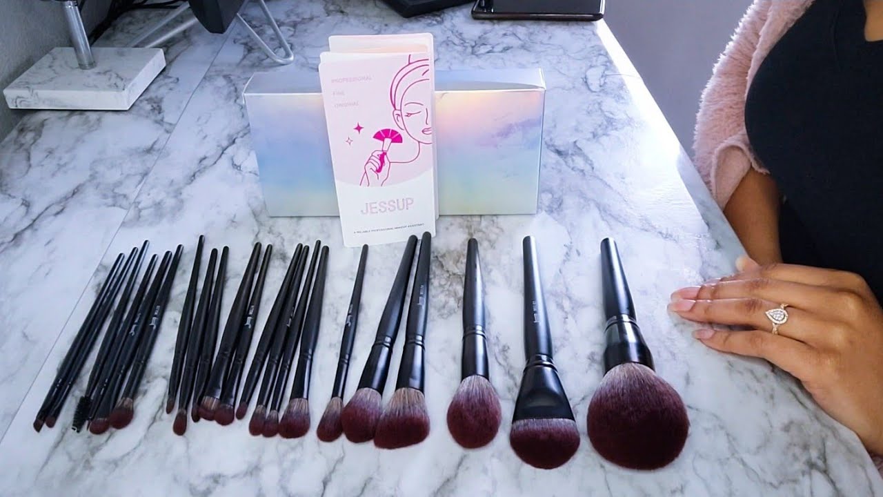 I purchased the best affordable makeup brush set from Amazon for under $35 Jessup