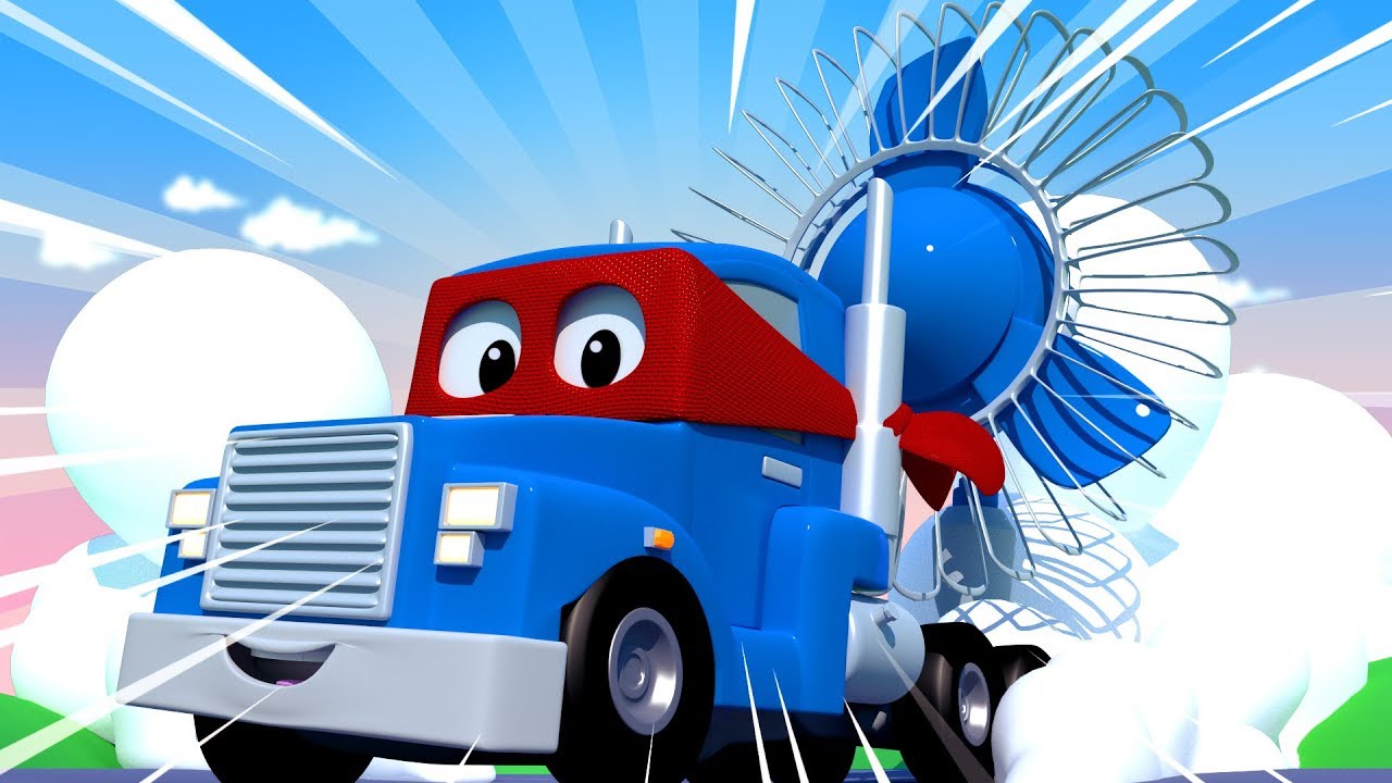 The WINDMAKER Truck - Carl the Super Truck - Car City ! Cars and Trucks Cartoon for kids