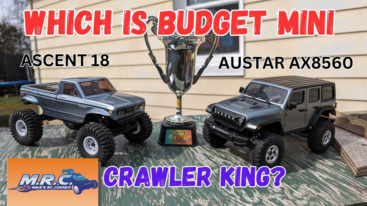 BEST BANG FOR YOUR BUCK STOCK MINI CRAWLER SHOWDOWN! ASCENT 18 vs AUSTAR 8560 (JJRC C8801)!! EP#669