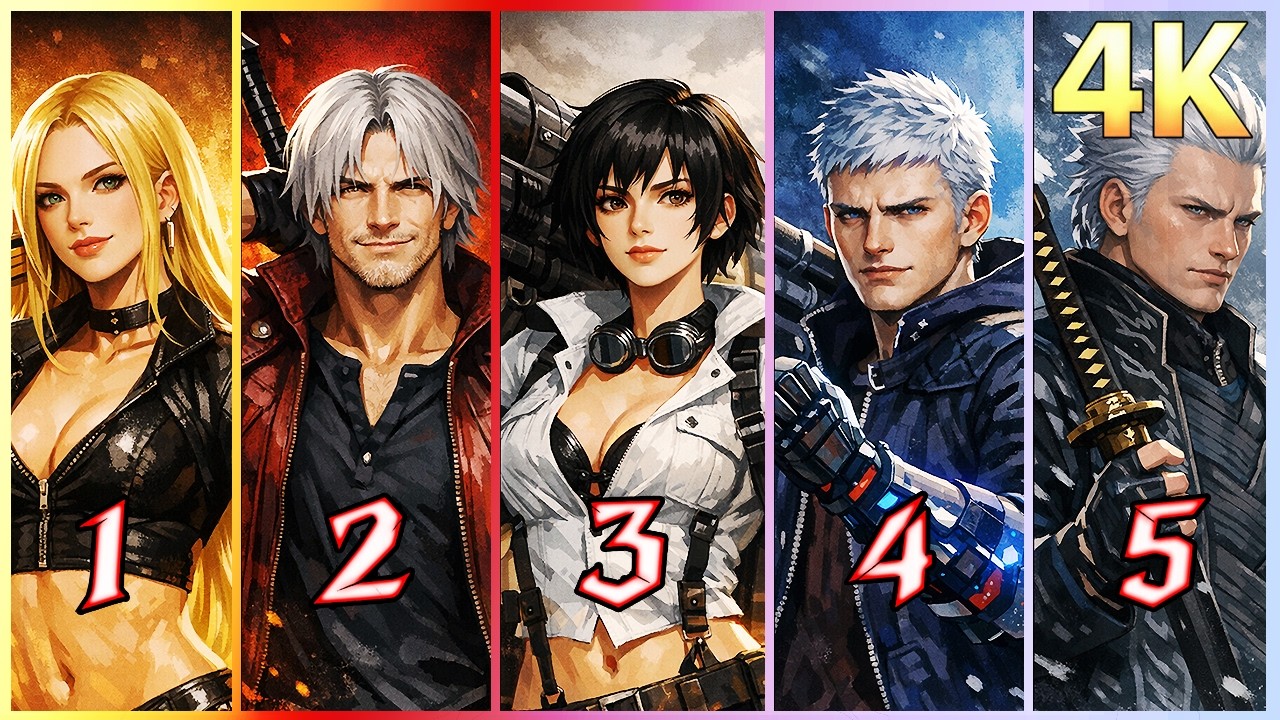 DEVIL MAY CRY 1&ndash;5 | COMPLETE FULL GAME MOVIE【4K】All Cutscenes | No Commentary