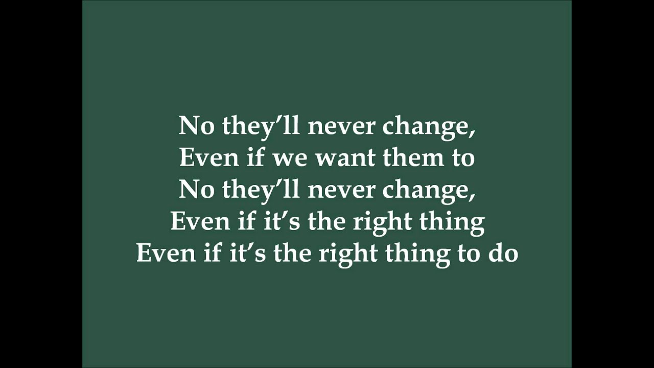 They'll Never Change - Tatiana Moroz (Dance Moms) - Lyrics