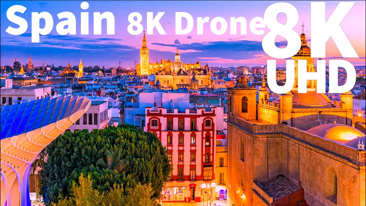 Spain in 8K ULTRA HD HDR Drone | Top Best Places in Spain Drone in 8K