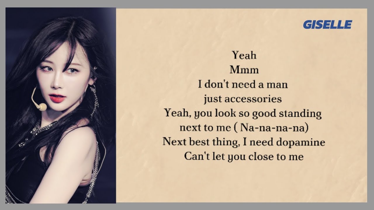 GISELLE 'Dopamine' - KARAOKE with lyrics