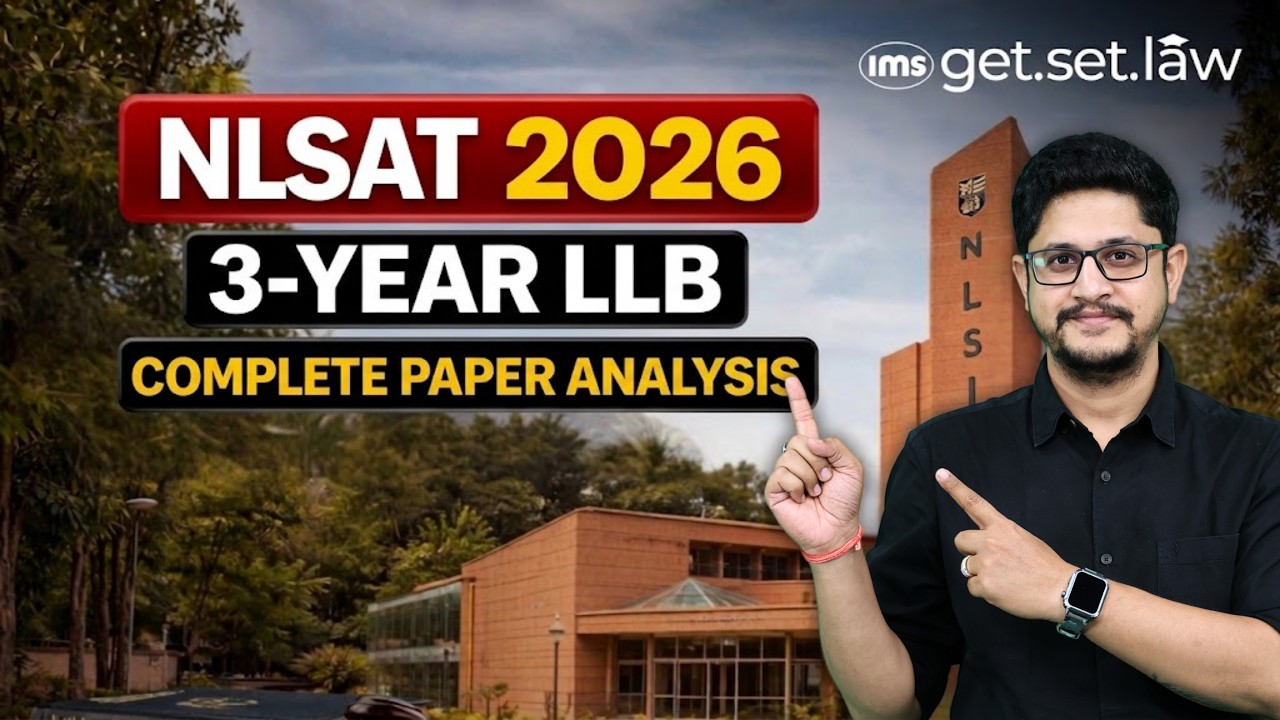 NLSAT 2026 Analysis: EASY or TOUGH? 🤯 3-Year LLB Paper Breakdown