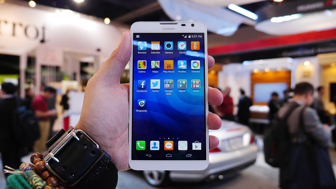 Huawei Ascend Mate 2 4G First Look! [CES 2014]