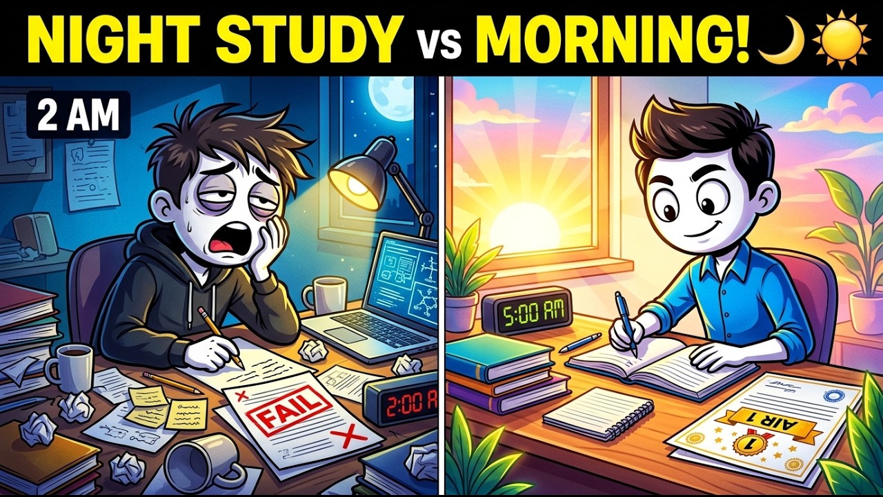 The Honest Truth About Late Night Studying vs Early Morning Routine | Study Motivation