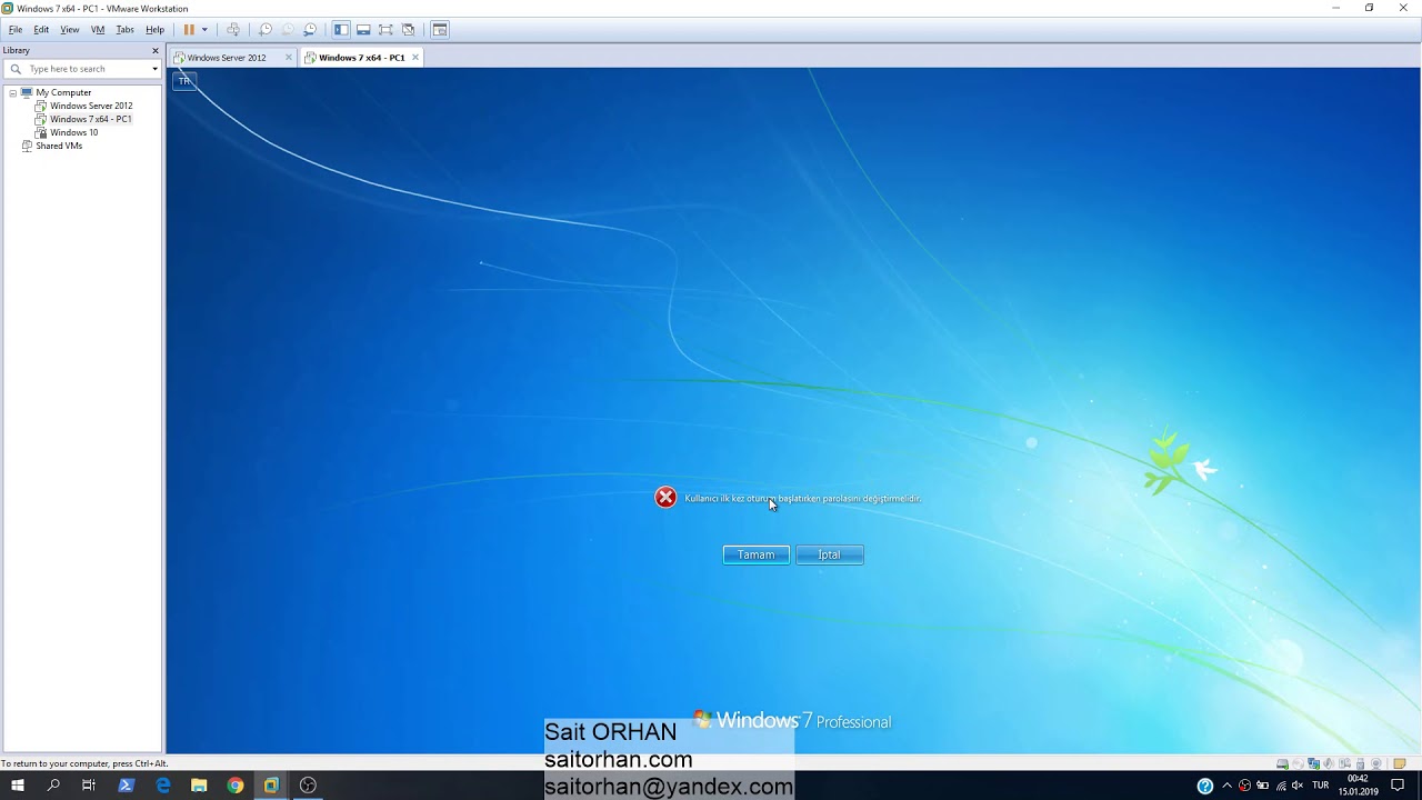 1 Saatte Active Directory