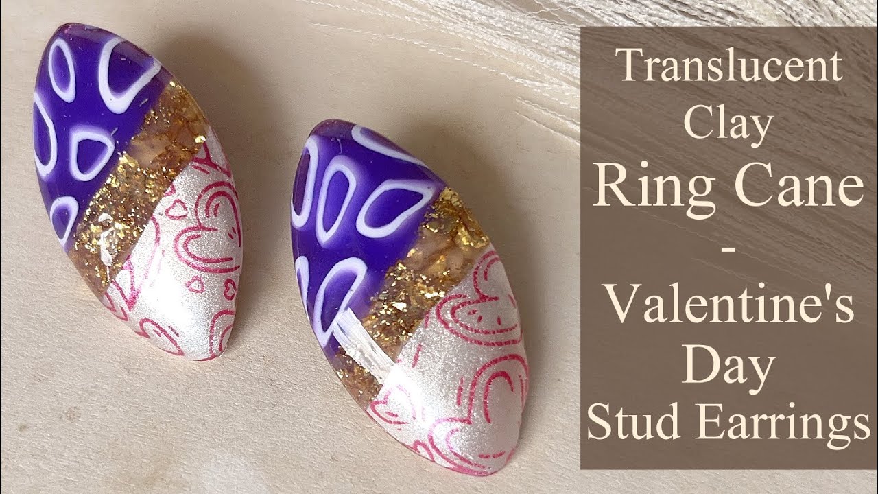 Have you tried these Translucent Clay Canes? Valentines Day Polymer Clay Earrings