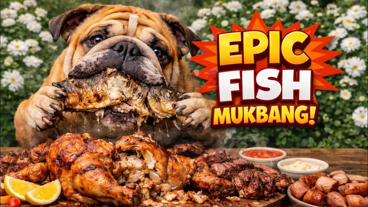 Dogs Eat Salmon | Dog Mukbang