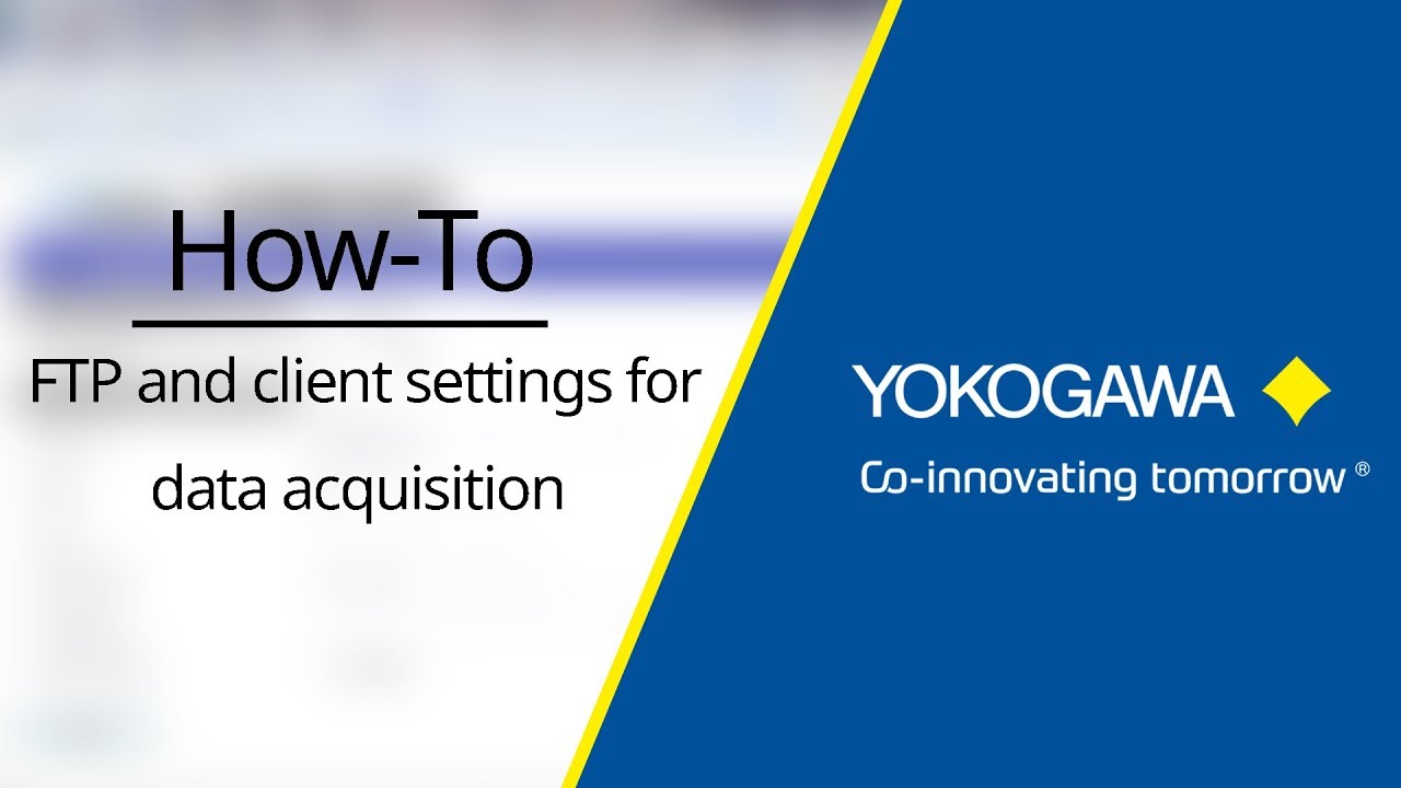 How to set up FTP and client settings for data acquisition