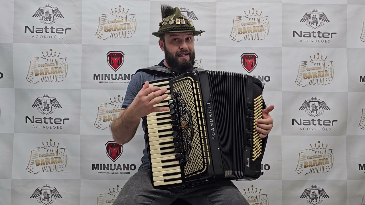 Scandalli Super VI Mod. Conservatorium Linha M 4/5 de Voz Oitavada com Duplo Cassoto