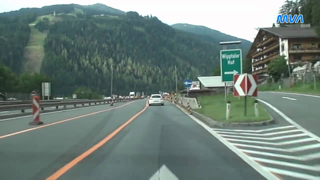 Von Österreich nach Italien  über den Brenner  A13 / A22