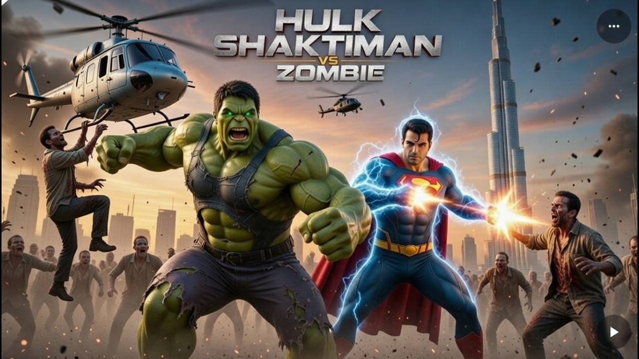 HULK SHAKTIMAN VS ZOMBIE | Epic Hollywood Style Action in Dubai I
