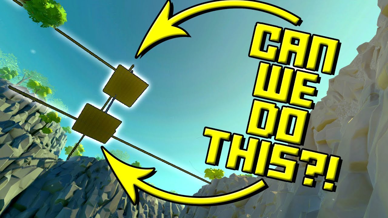 SUSPENDED MOUNTAIN BASE?! (The Beginnings) Scrap Mechanic Gameplay