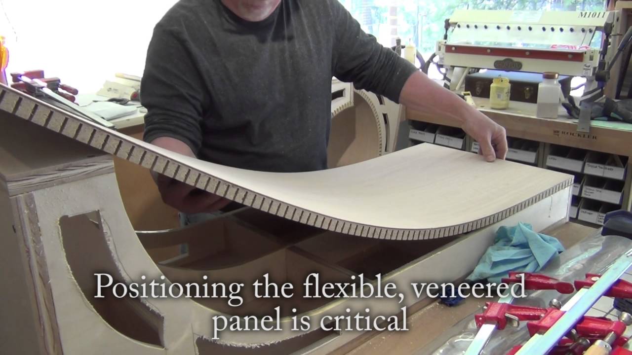 Making and veneering Arched Top Cabinets for a Back Bar